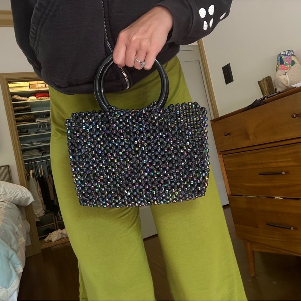 Iridescent Beaded Handbag Small/Medium Susan Alexandra Style